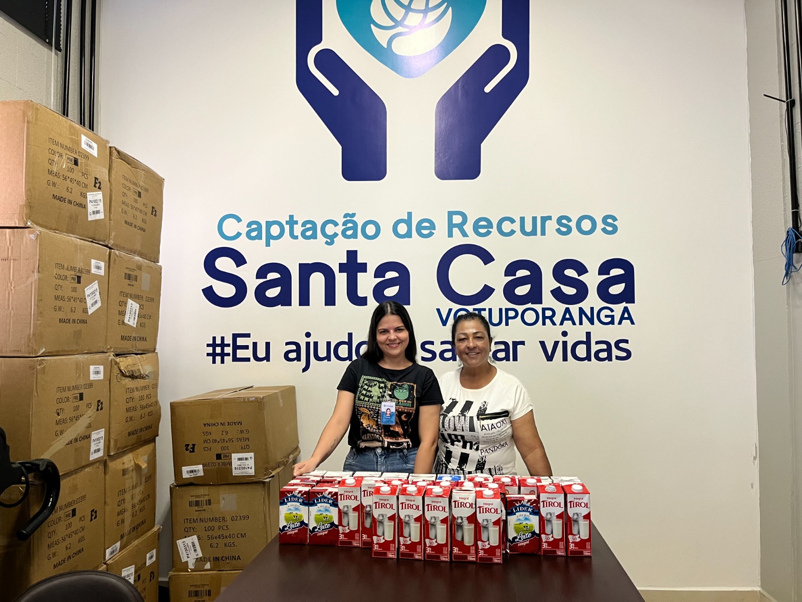 Santa Casa recebe doação de leite