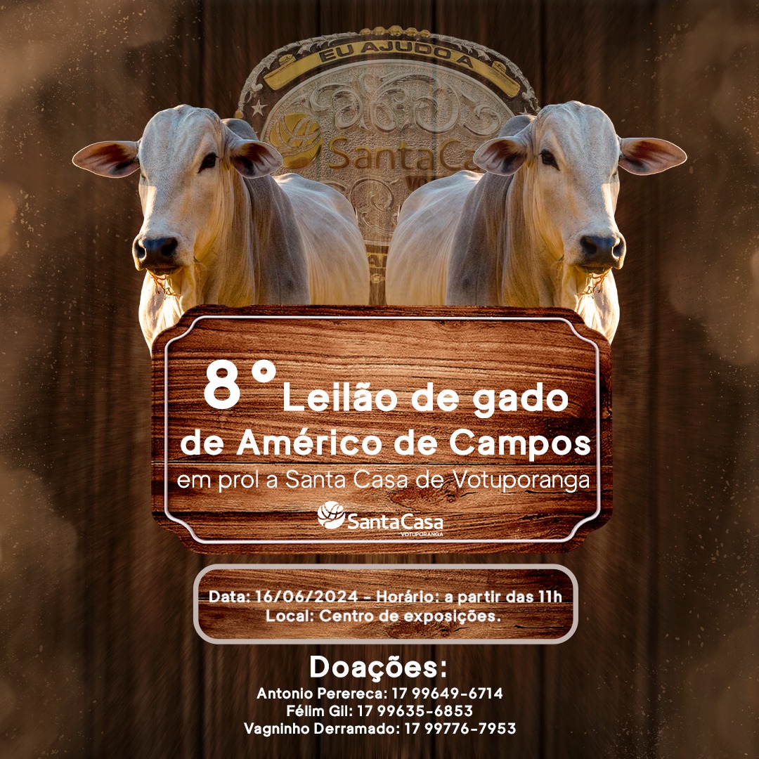 8º Leilão de Américo de Campos será neste domingo
