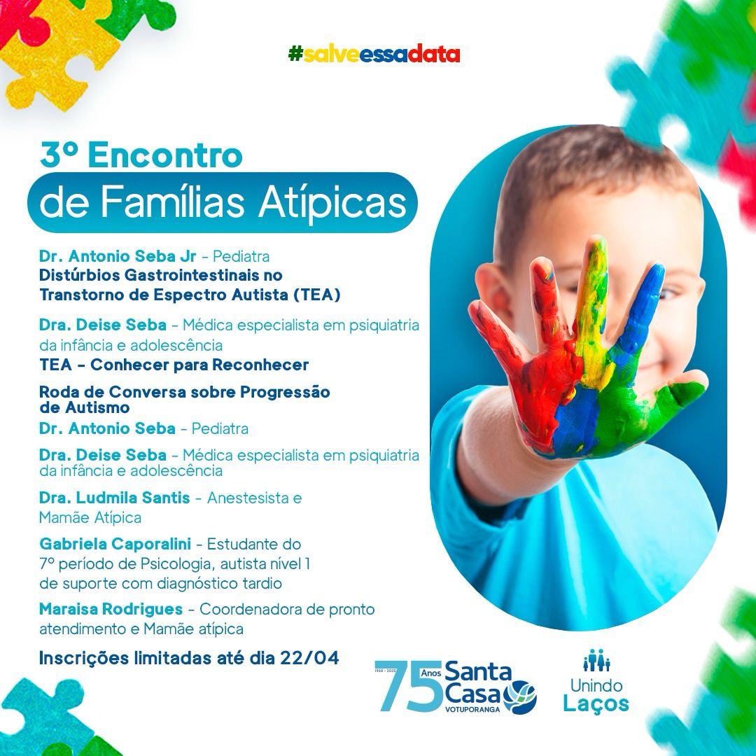 Santa Casa realiza 3º Encontro de Famílias Atípicas com entrada gratuita 