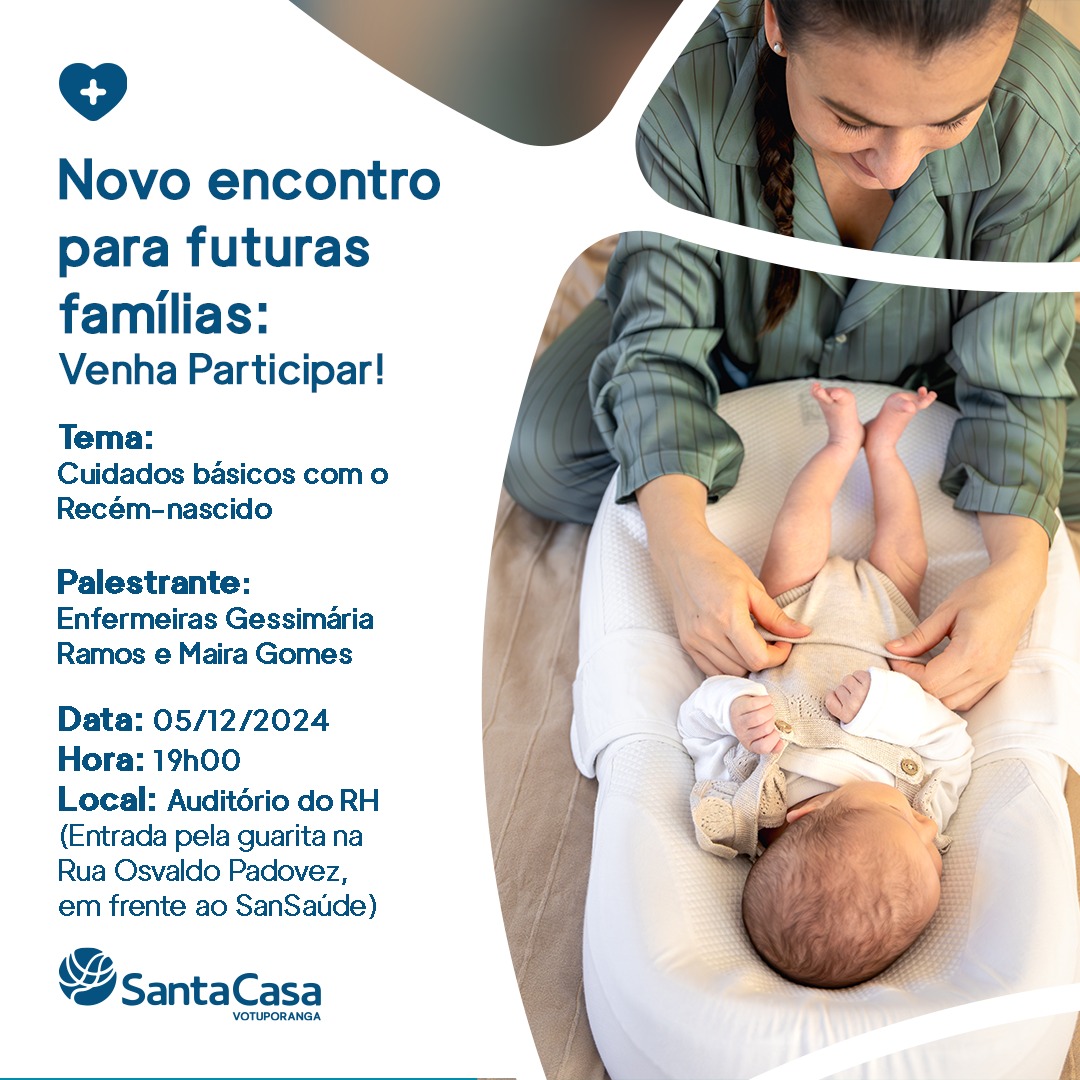 Encontro de Famílias Grávidas será nesta quinta-feira