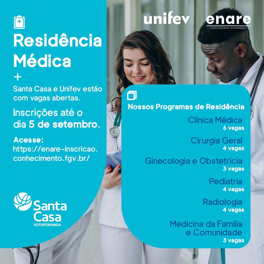 Últimos Dias: Inscrições para Residência Médica terminam em 5 de setembro